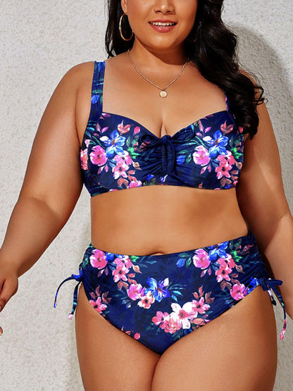 Plus Size Printed Bikini Set - Olive Ave