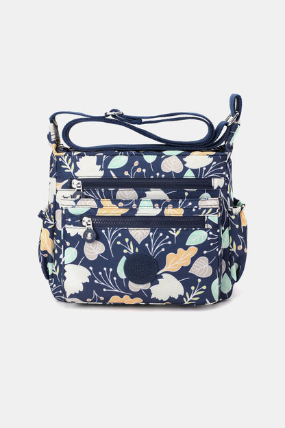 Printed Nylon Shoulder Bag - Olive Ave