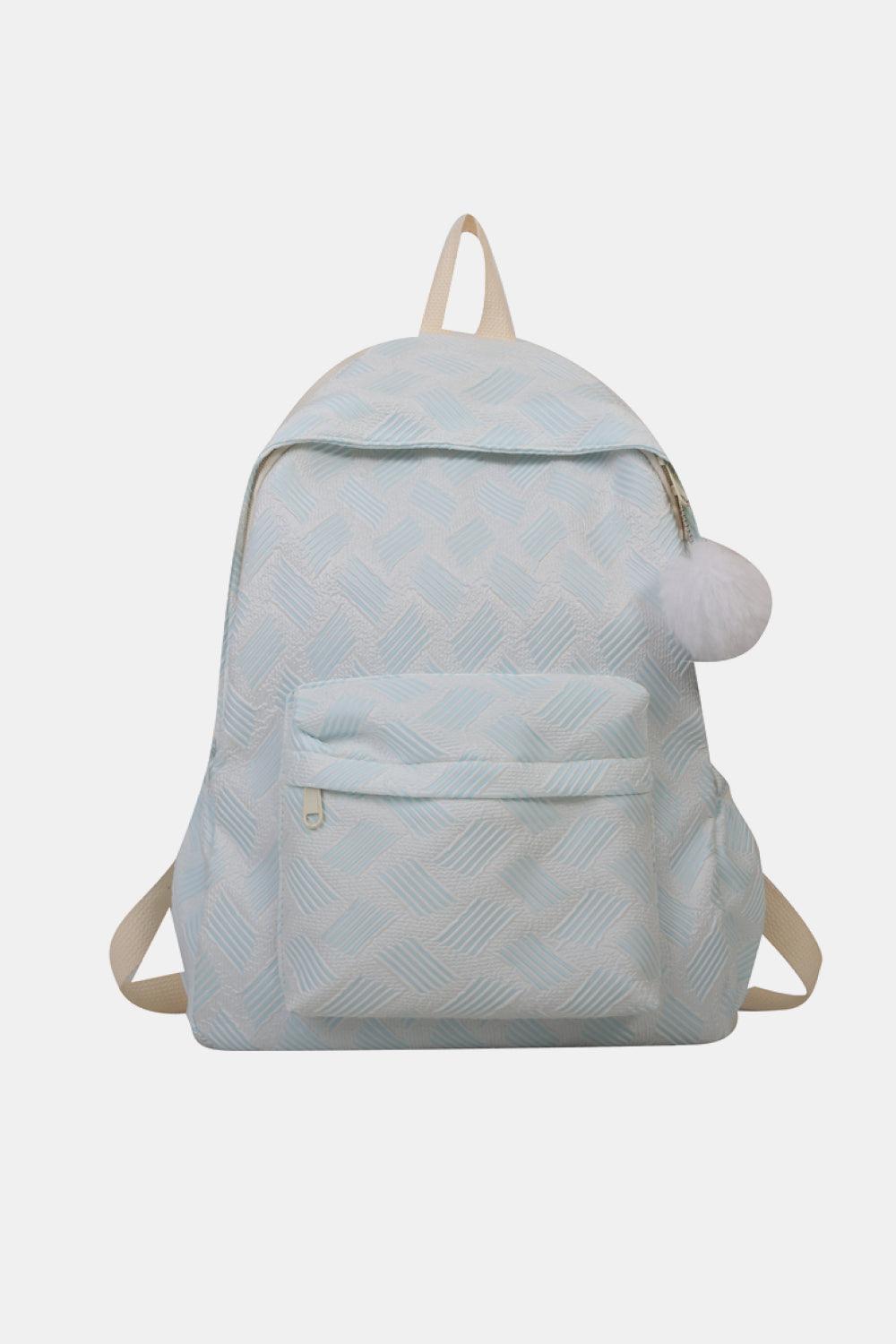 Printed Polyester Large Backpack - Olive Ave