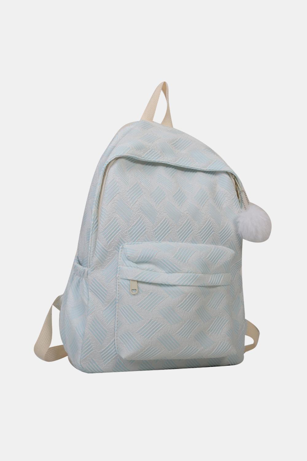 Printed Polyester Large Backpack - Olive Ave