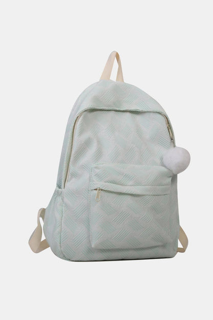 Printed Polyester Large Backpack - Olive Ave