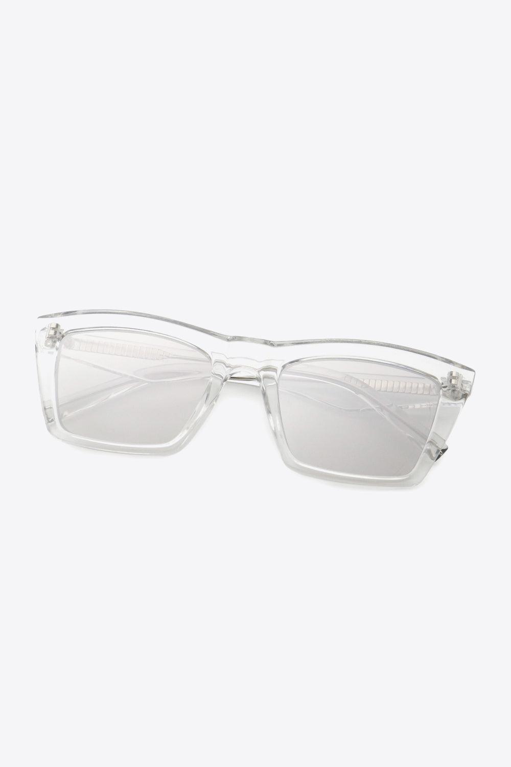 Rectangle Sunglasses in Light Gray - Olive Ave