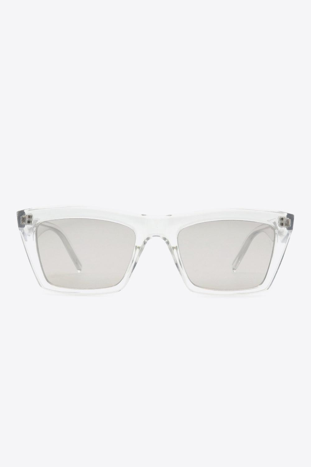 Rectangle Sunglasses in Light Gray - Olive Ave