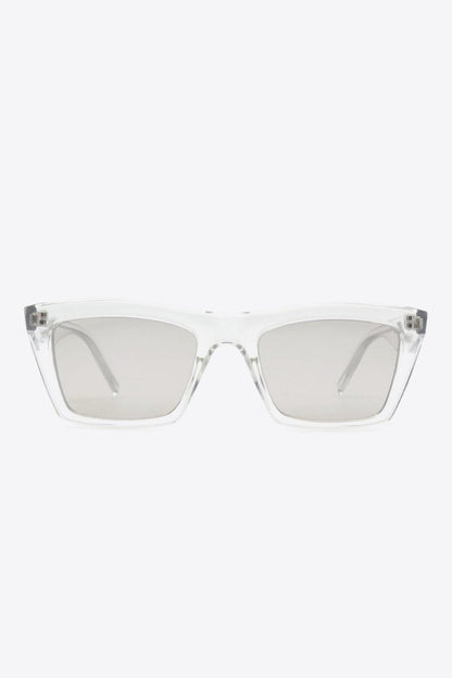 Rectangle Sunglasses in Light Gray - Olive Ave