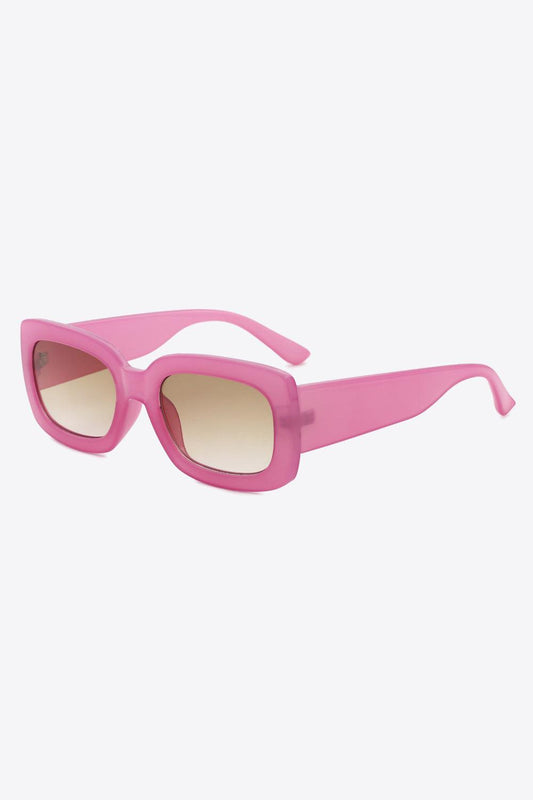 Rectangle Sunglasses in Pink or Black - Olive Ave