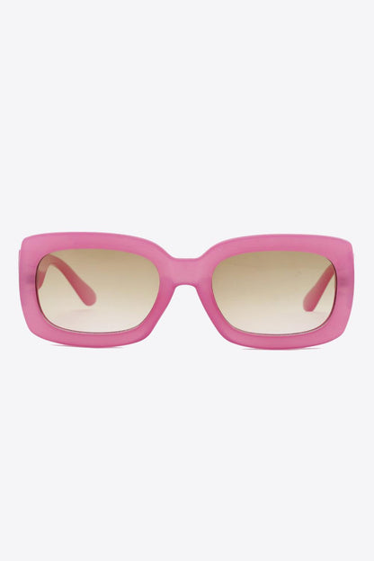 Rectangle Sunglasses in Pink or Black - Olive Ave