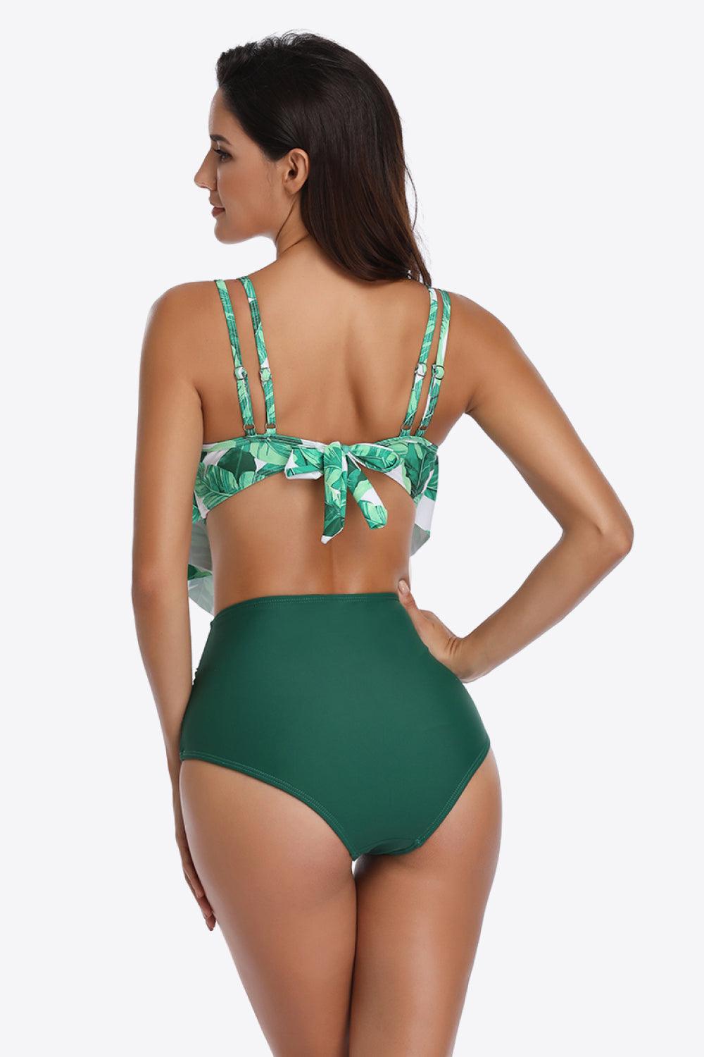 Ruffled Two-Piece Swimsuit - Olive Ave