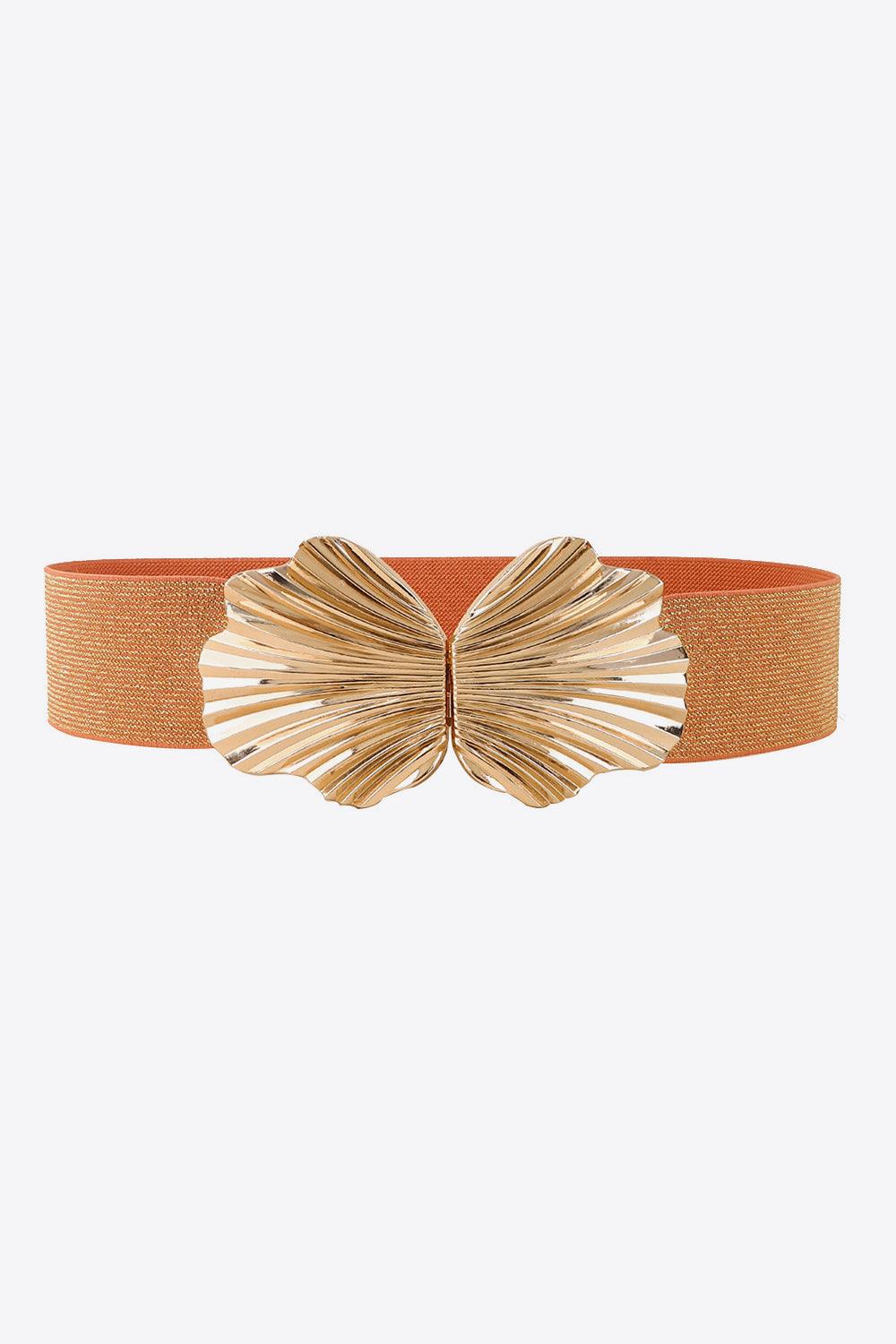 Shell Buckle Elastic Belt - Olive Ave