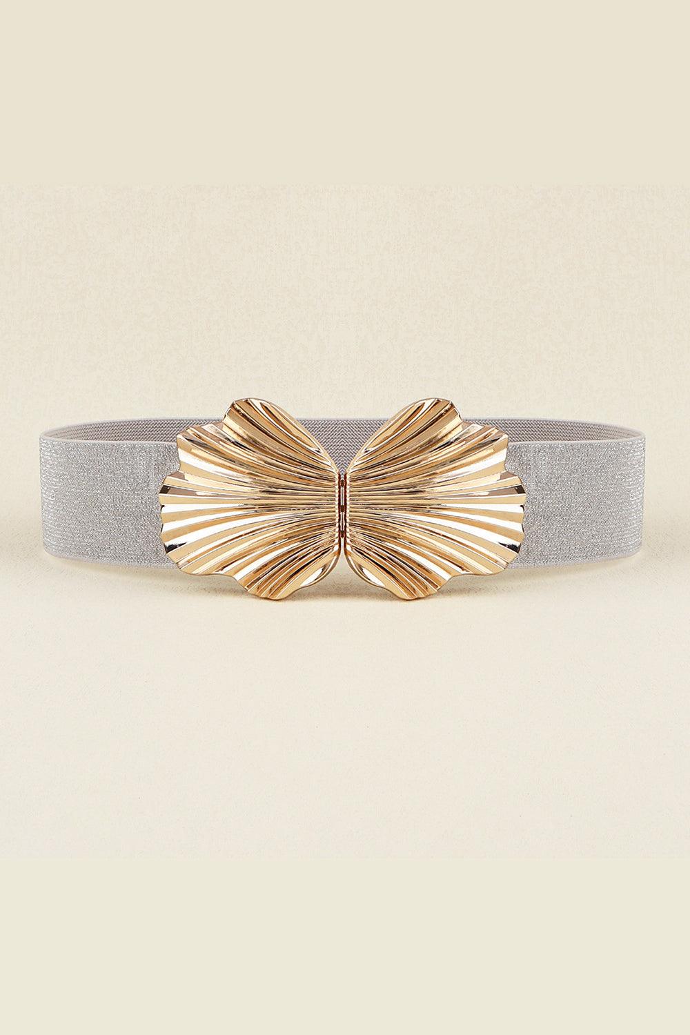 Shell Buckle Elastic Belt - Olive Ave