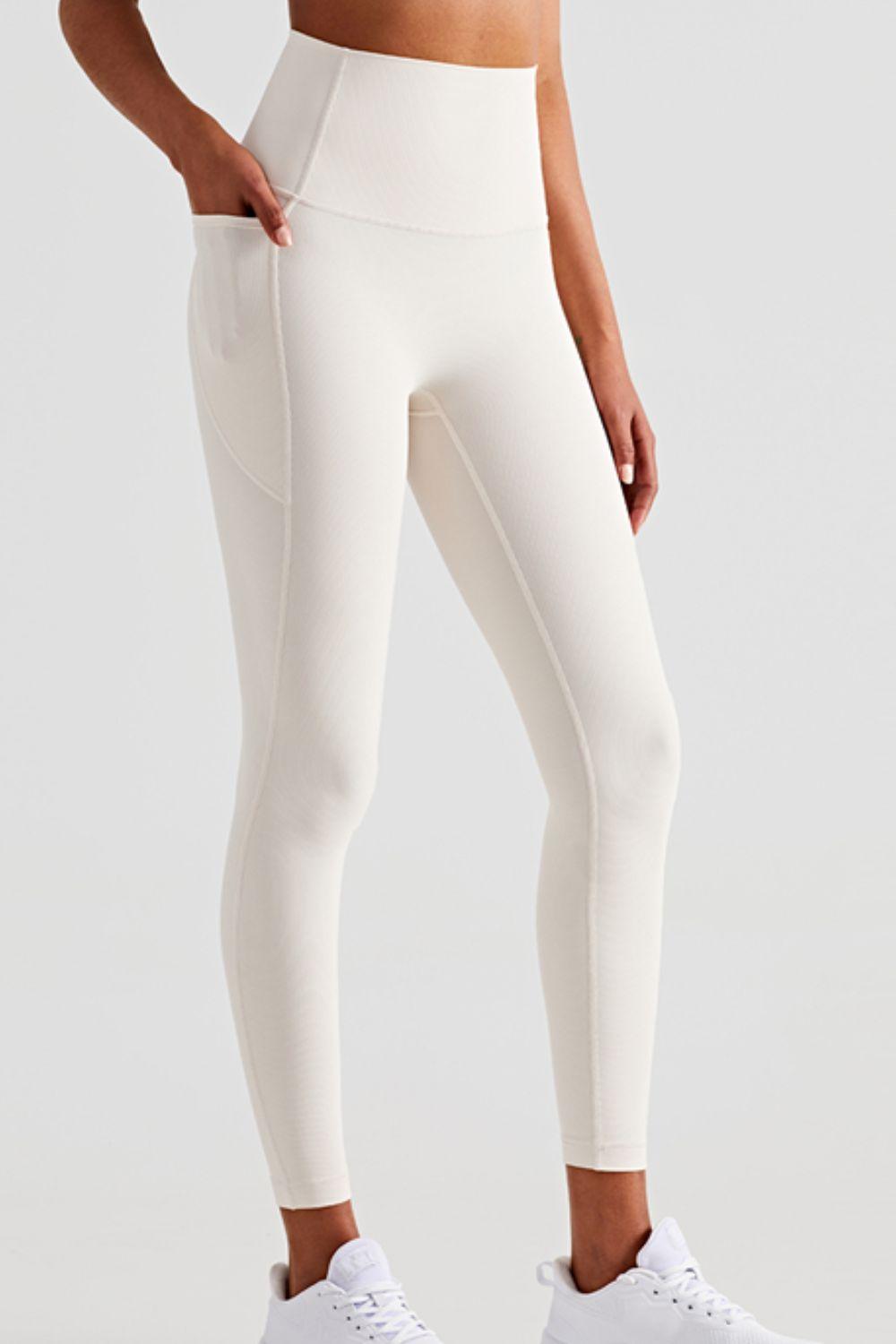 Soft and Breathable High-Waisted Yoga Leggings - Olive Ave