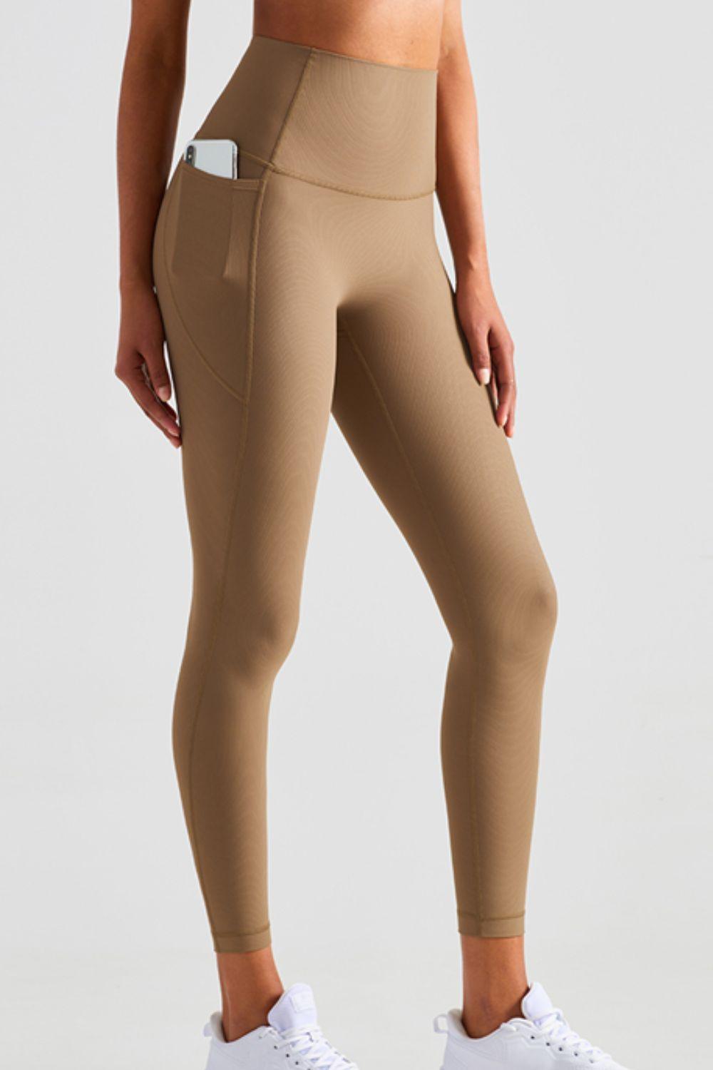Soft and Breathable High-Waisted Yoga Leggings - Olive Ave