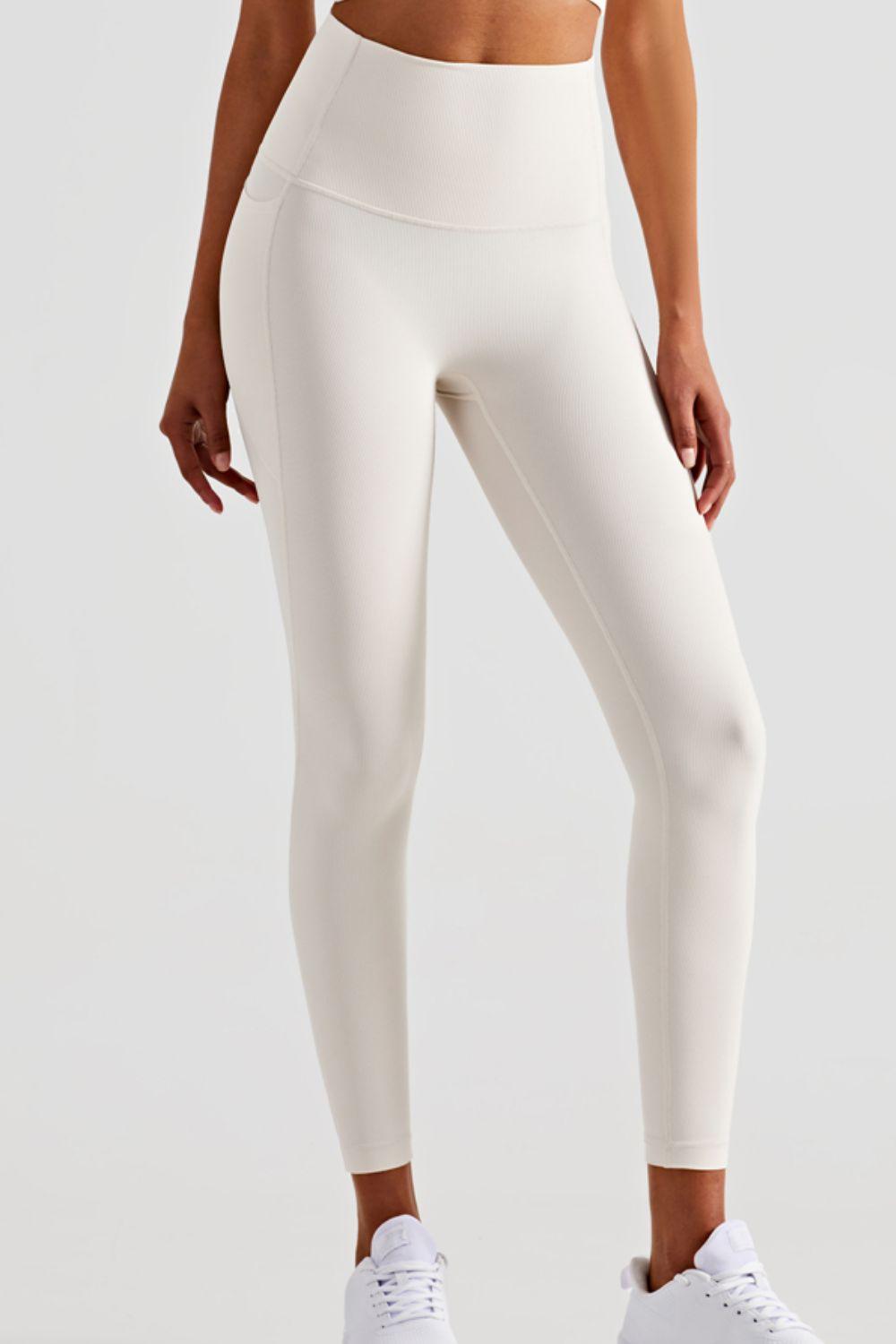 Soft and Breathable High-Waisted Yoga Leggings - Olive Ave