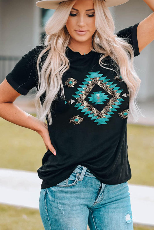 Southwestern Graphic Tee - Olive Ave