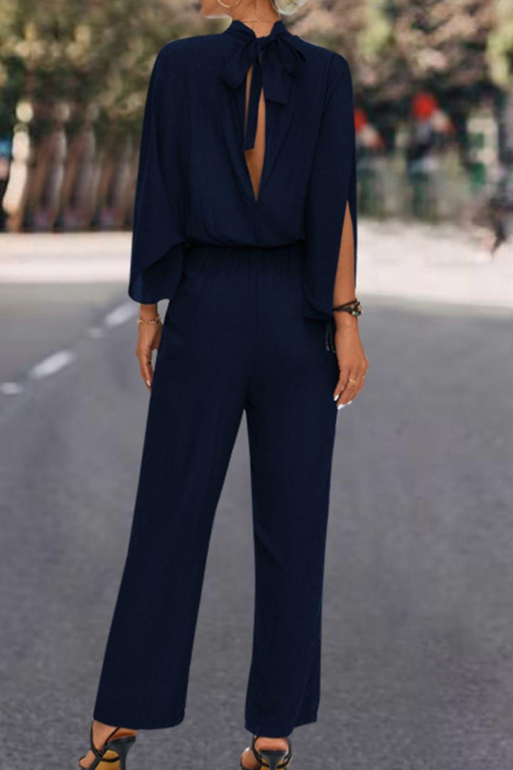 Split Sleeve Jumpsuit - Olive Ave