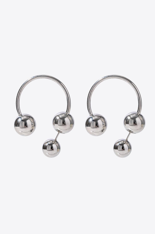 Stainless Steel Ball Earrings - Olive Ave