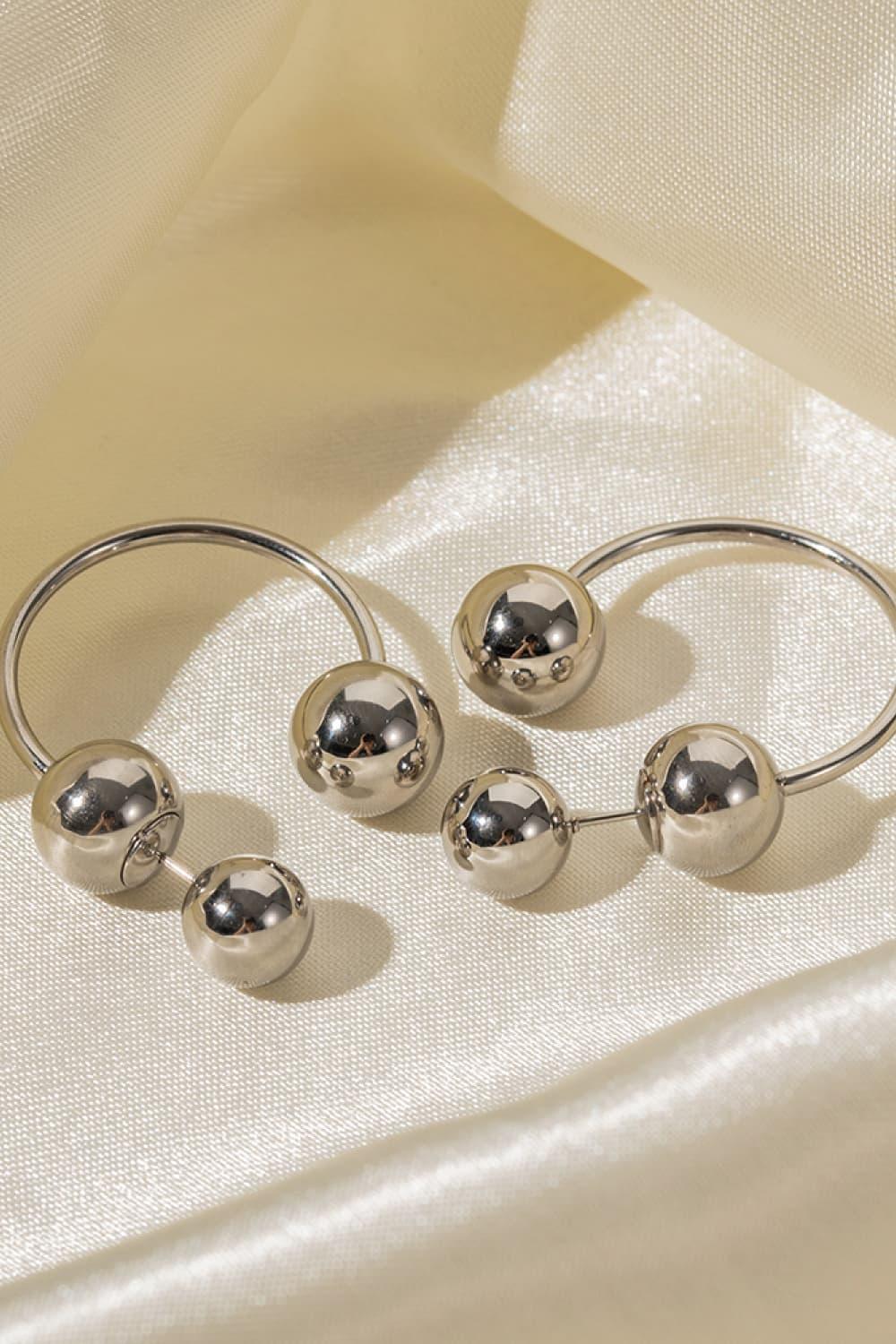 Stainless Steel Ball Earrings - Olive Ave