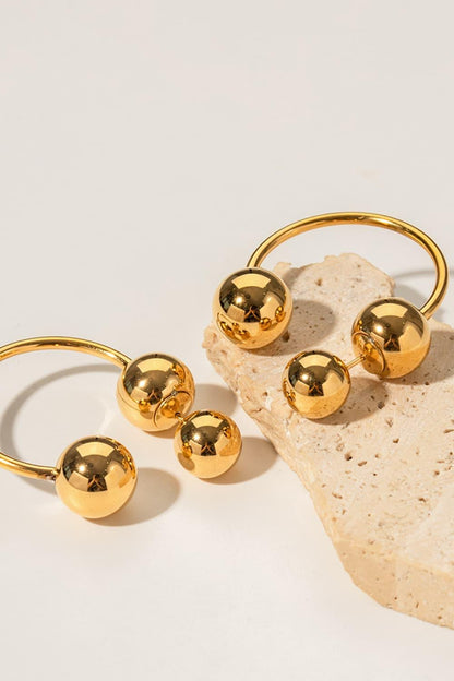 Stainless Steel Ball Earrings - Olive Ave