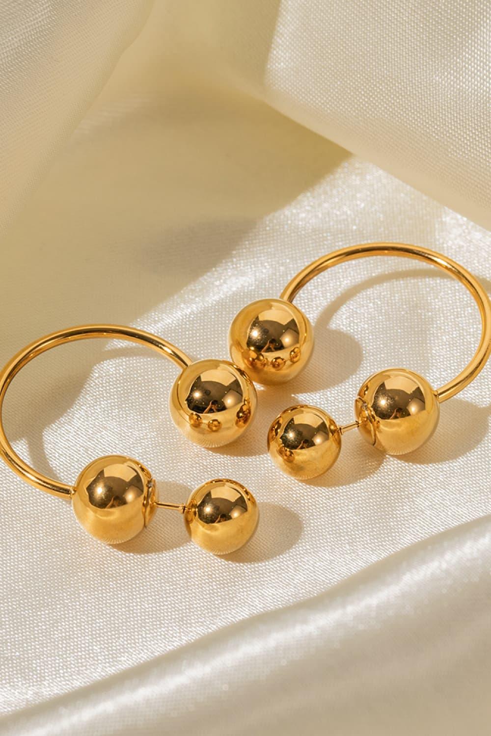 Stainless Steel Ball Earrings - Olive Ave