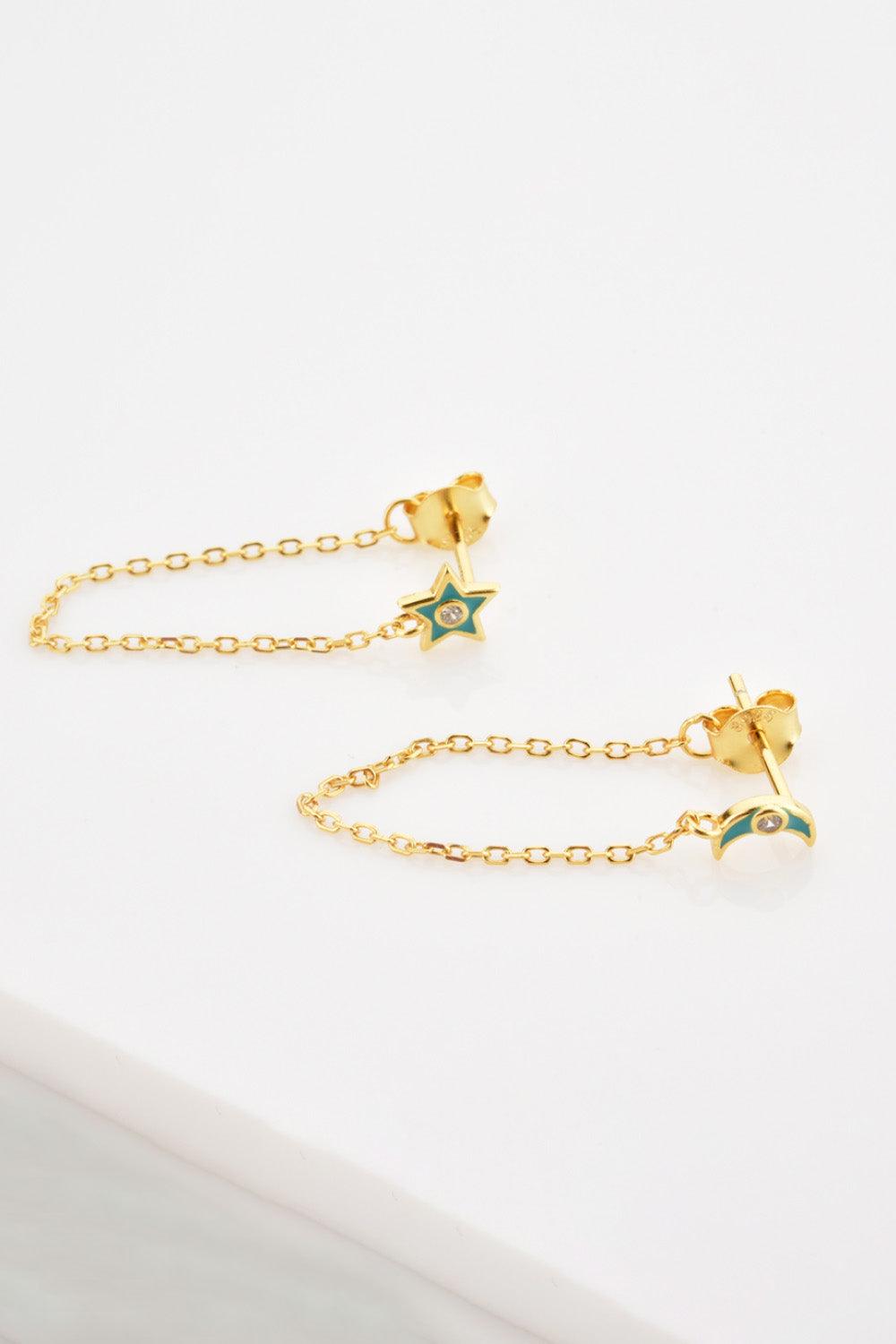 Star and Moon Earrings - Olive Ave