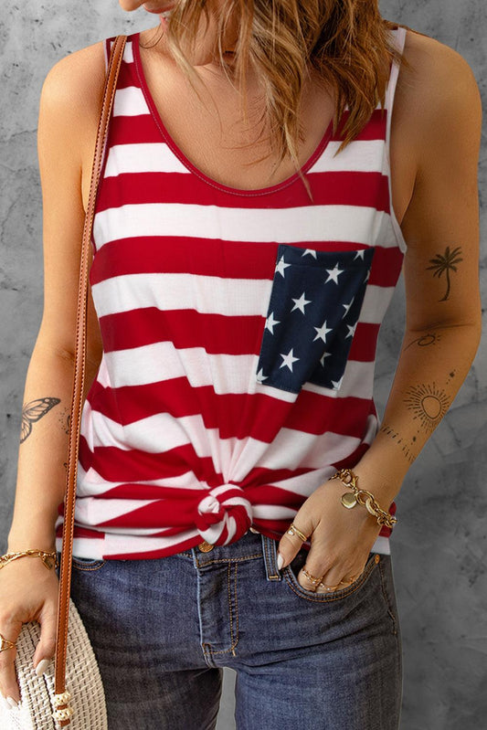 Star and Stripe Tank - Olive Ave
