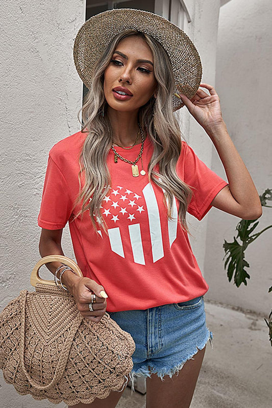 Stars and Stripes Graphic Tee - Olive Ave