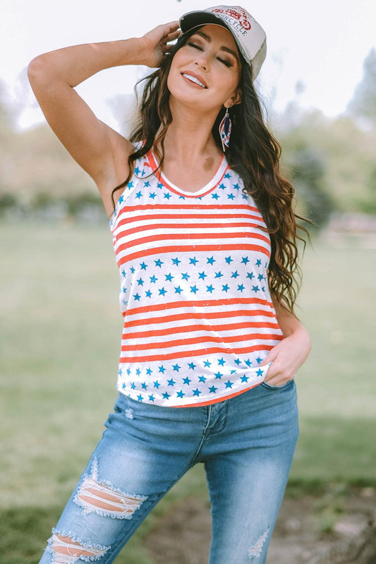 Stars and Stripes Tank - Olive Ave