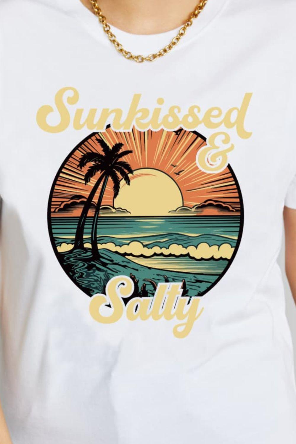 SUNKISSED & SALTY Graphic T-Shirt - Olive Ave