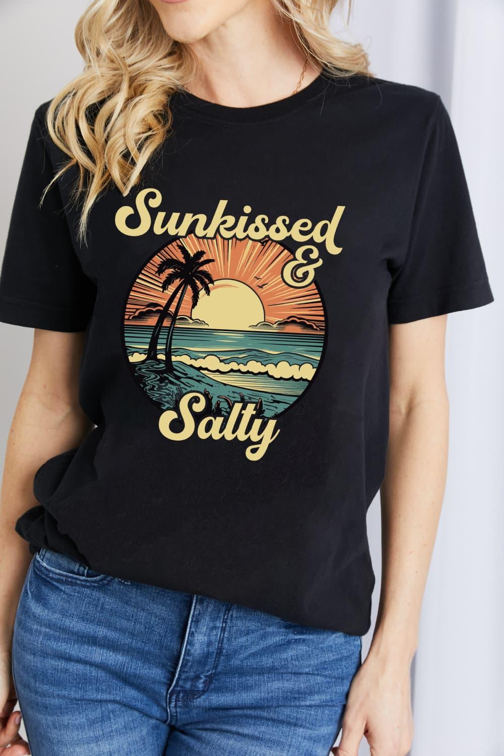 SUNKISSED & SALTY Graphic T-Shirt - Olive Ave