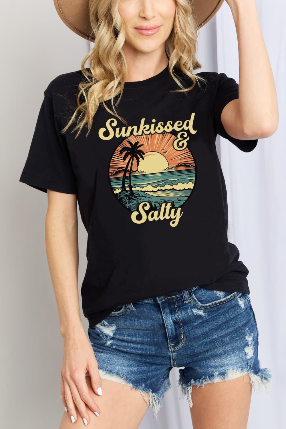 SUNKISSED & SALTY Graphic T-Shirt - Olive Ave