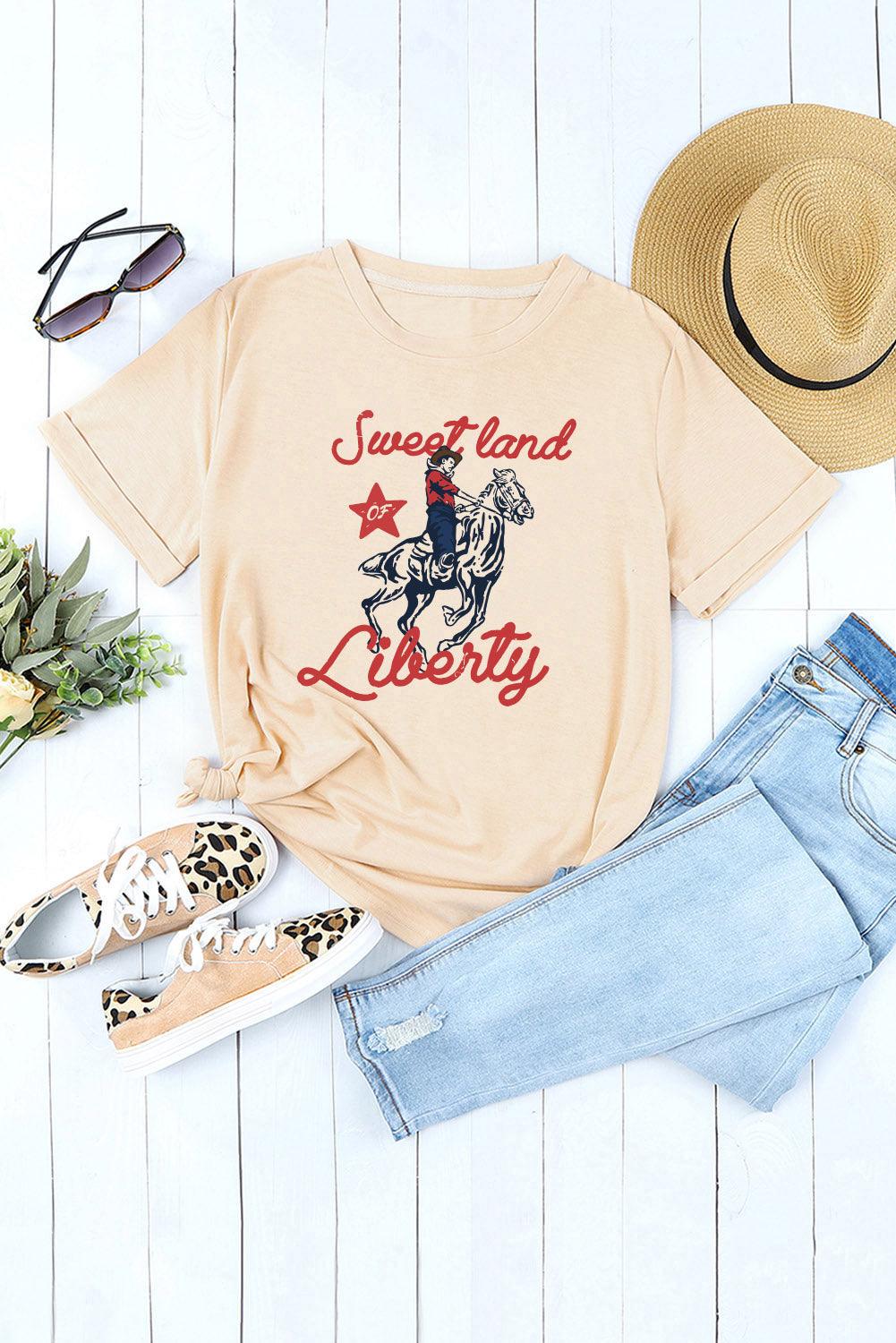 SWEET LAND OF LIBERTY Graphic Tee - Olive Ave