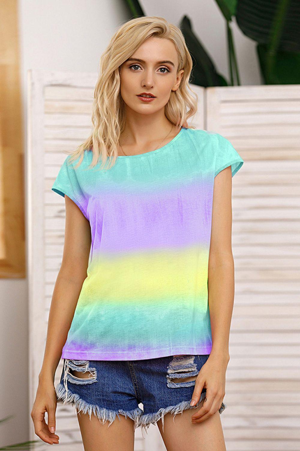 Tie Dye Short Sleeve Tee - Olive Ave