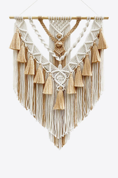 Two-Tone Macrame Wall Hanging - Olive Ave