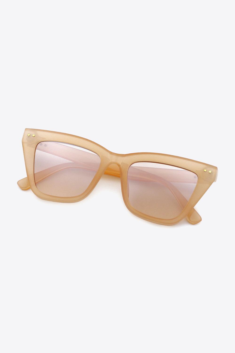 UV400 Polycarbonate Frame Sunglasses - Olive Ave