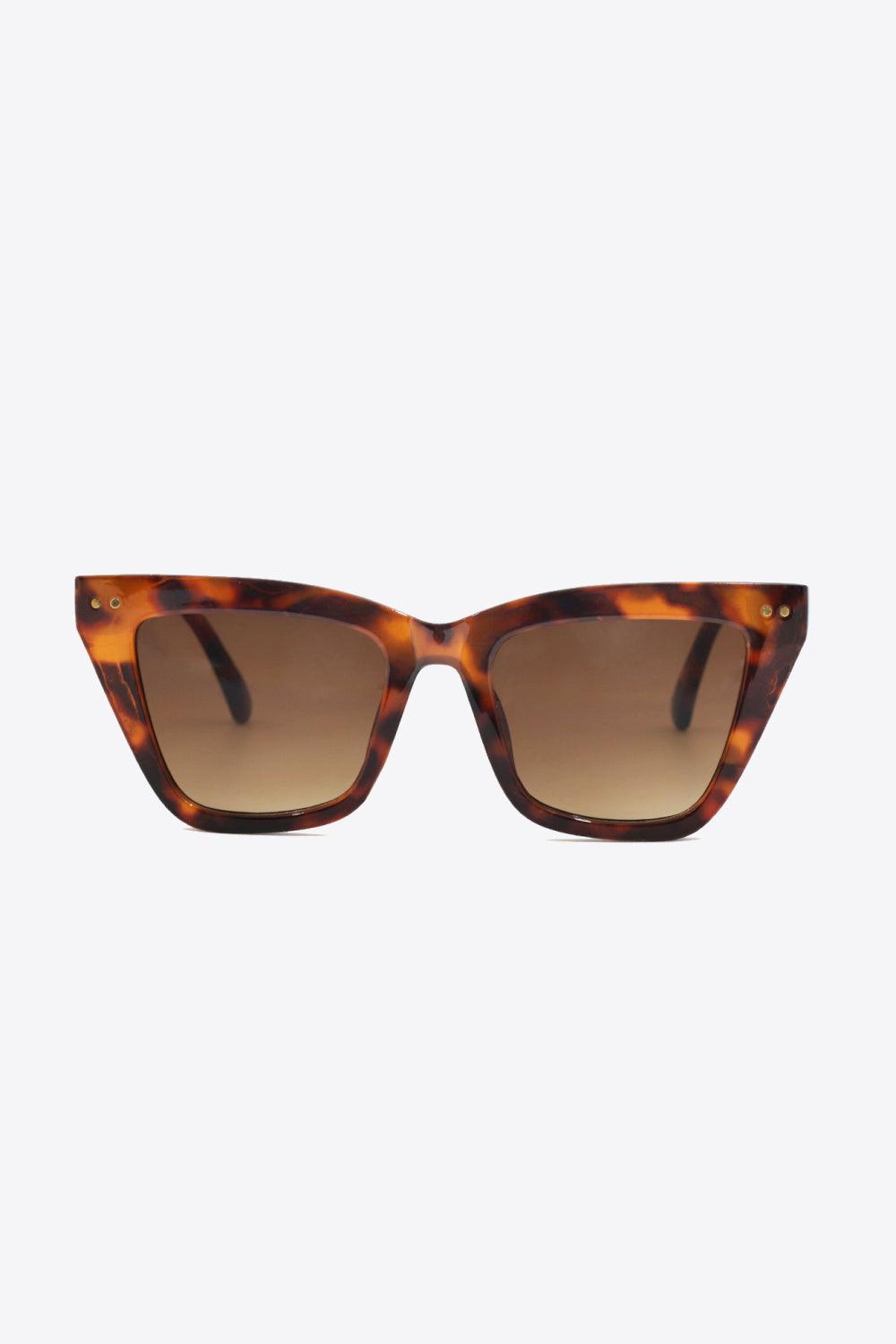 UV400 Polycarbonate Frame Sunglasses - Olive Ave