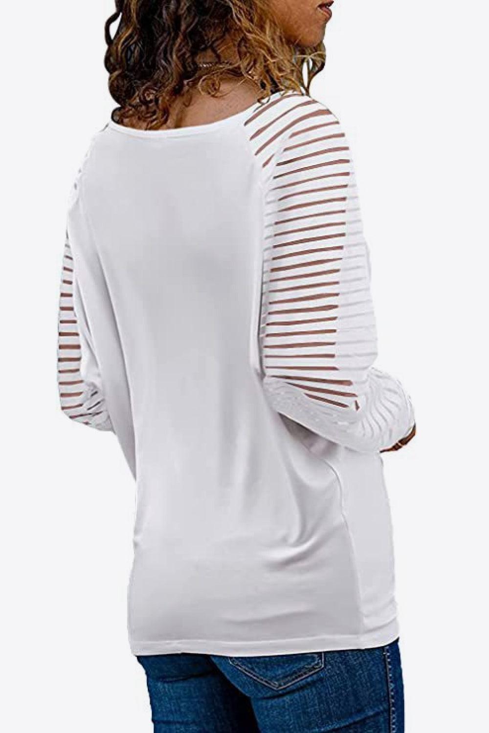 V-Neck Long Raglan Sleeve Top in 10 Colors - Olive Ave