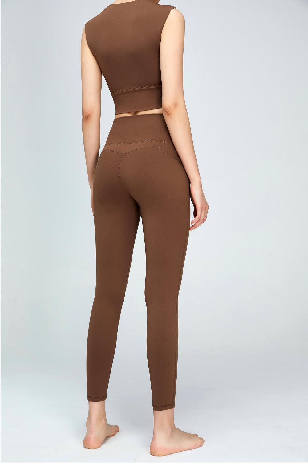 V-Waist Sports Leggings - Olive Ave