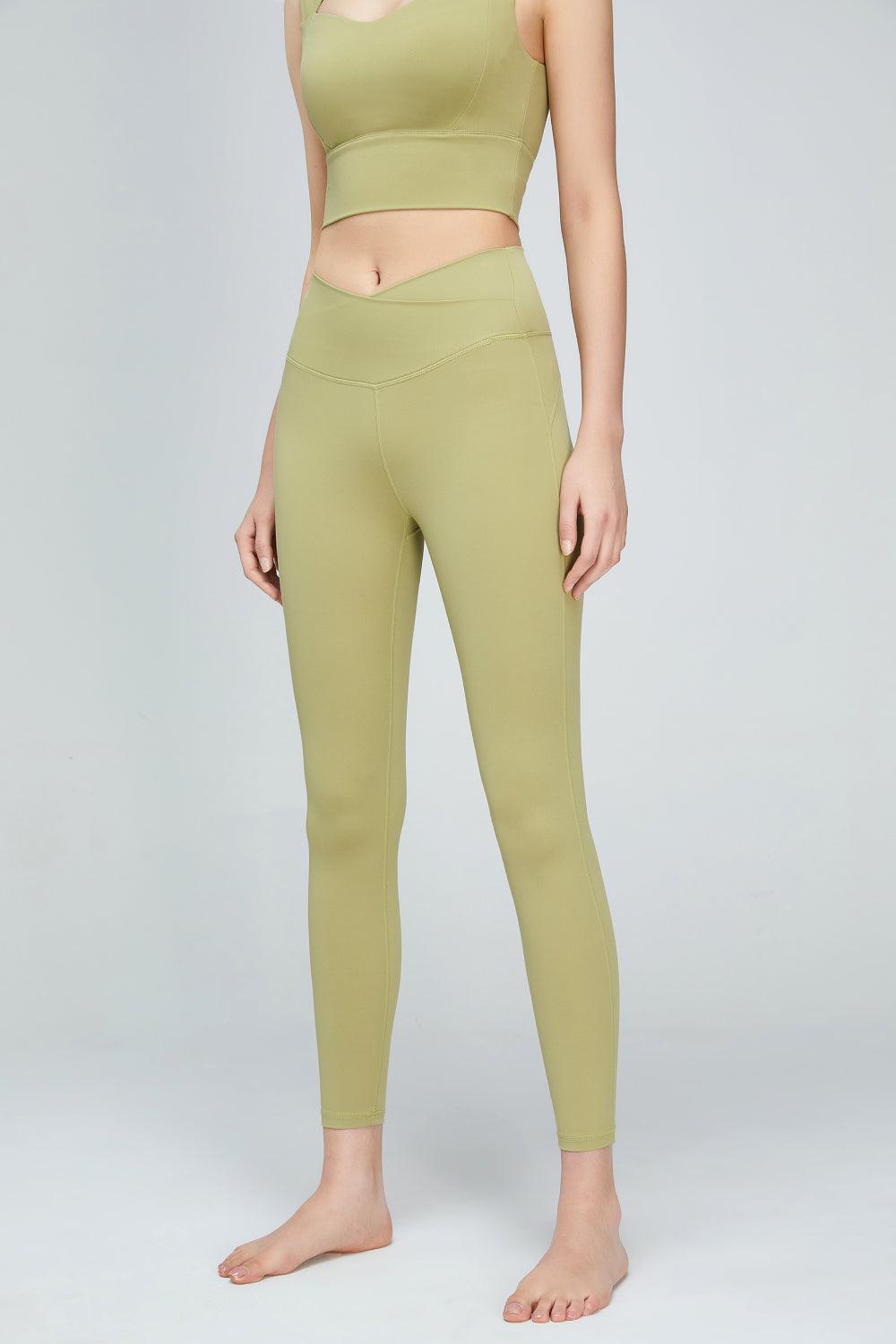 V-Waist Sports Leggings - Olive Ave