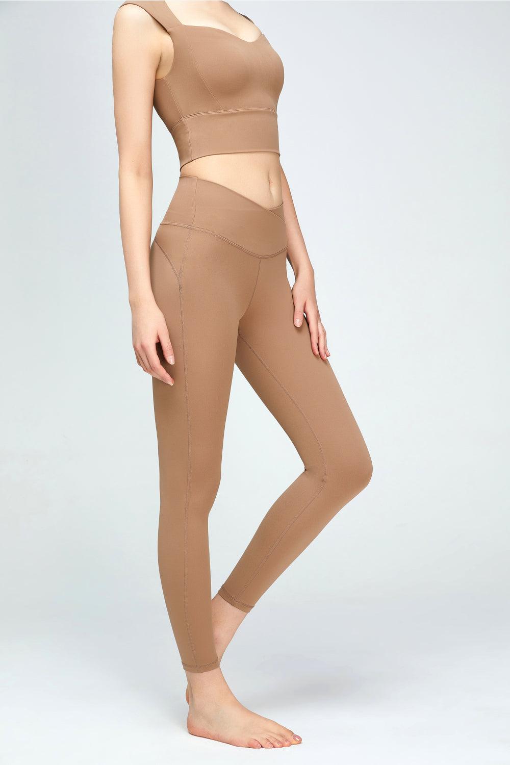 V-Waist Sports Leggings - Olive Ave