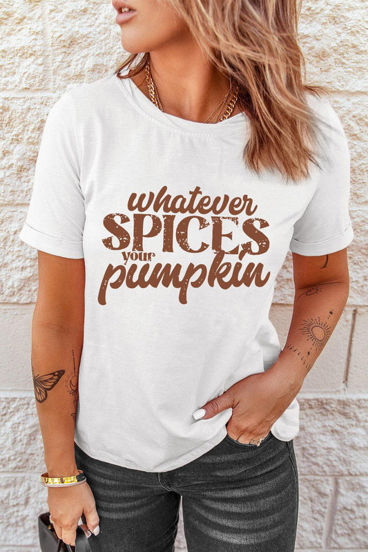WHATEVER SPICES YOUR PUMPKIN Graphic Tee - Olive Ave