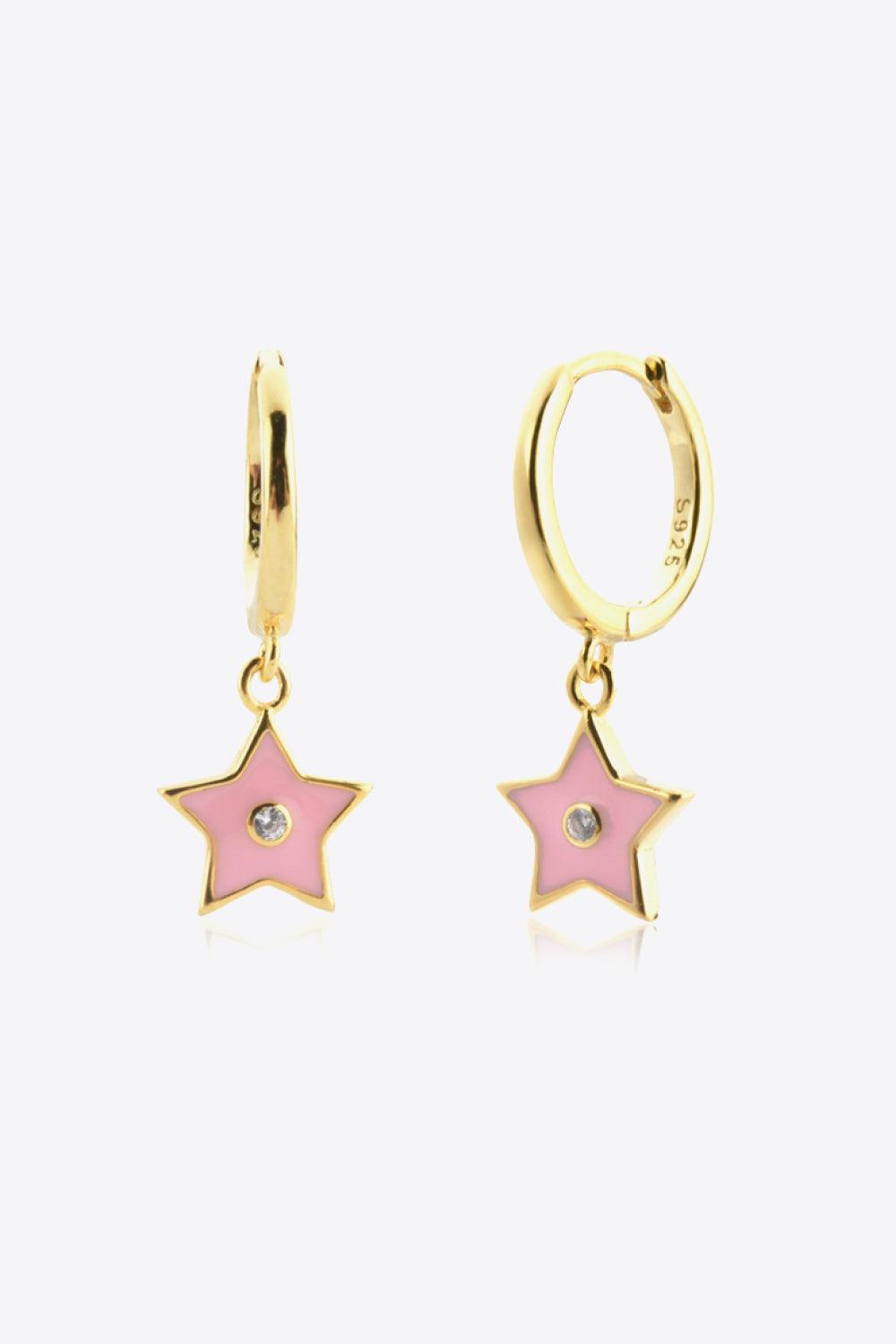 Zircon Star Drop Earrings - Olive Ave