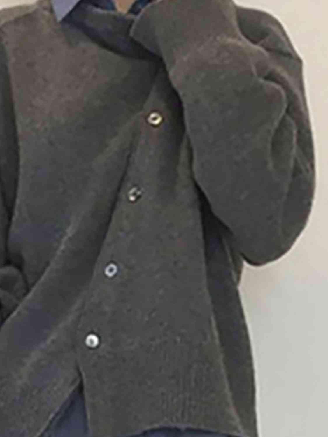 Asymmetrical Buttoned Cardigan in 6 Colors - Olive Ave