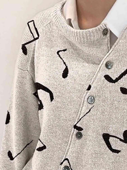 Asymmetrical Buttoned Cardigan in 6 Colors - Olive Ave