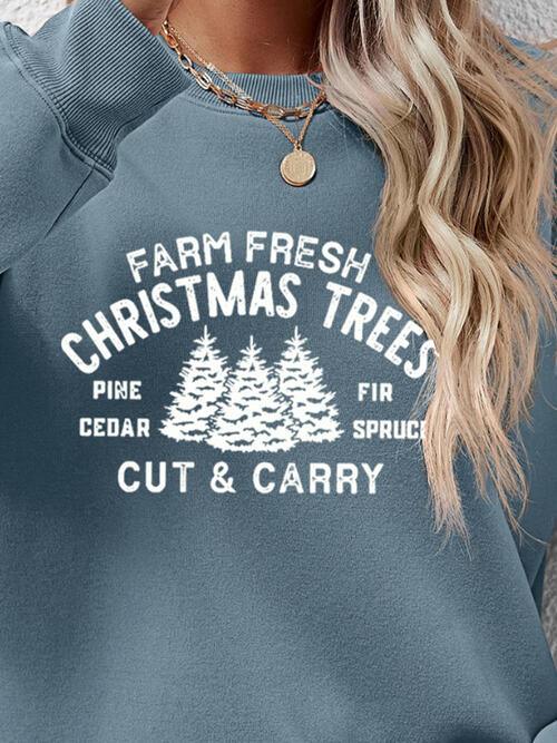 FARM FRESH CHRISTMAS TREES Sweatshirt - Olive Ave