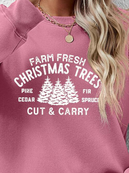 FARM FRESH CHRISTMAS TREES Sweatshirt - Olive Ave