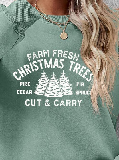 FARM FRESH CHRISTMAS TREES Sweatshirt - Olive Ave