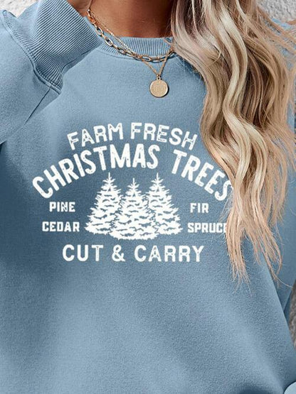 FARM FRESH CHRISTMAS TREES Sweatshirt - Olive Ave