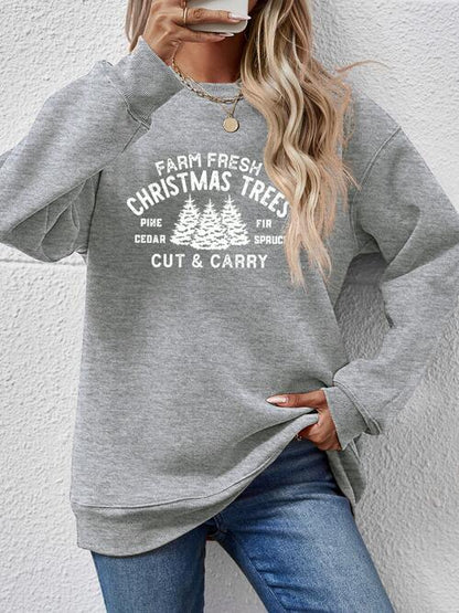 FARM FRESH CHRISTMAS TREES Sweatshirt - Olive Ave