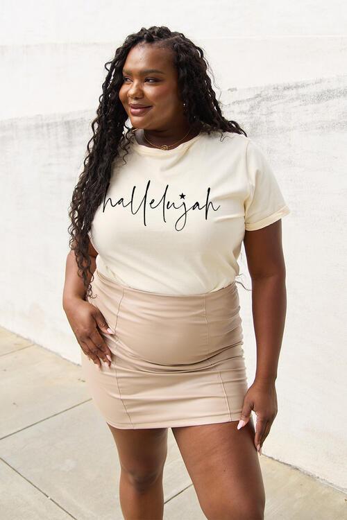 Full Size HALLELUJAH T-Shirt - Olive Ave