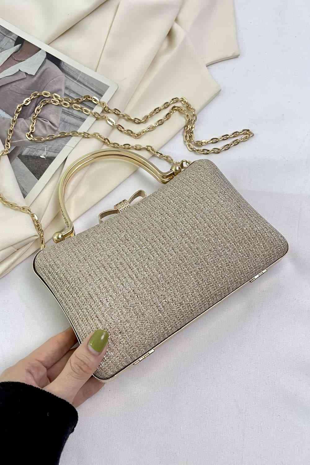 Glitter Bow Handbag - Olive Ave