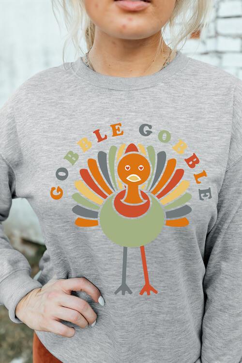GOBBLE GOBBLE Graphic Sweater - Olive Ave